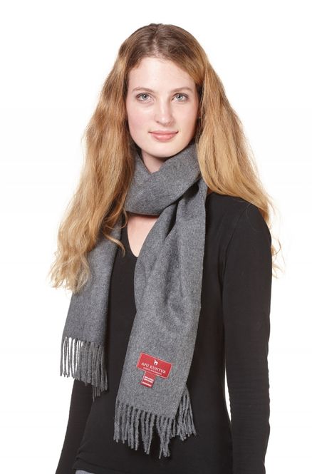 Hovedbilde Alpakka skjerf, UNI, Grå