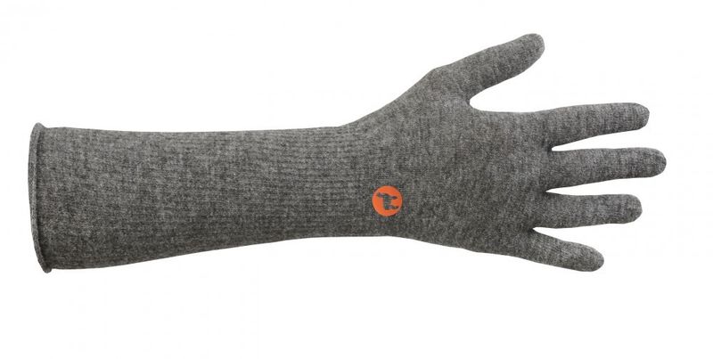 Alpakka vanter, langt skaft, Grå