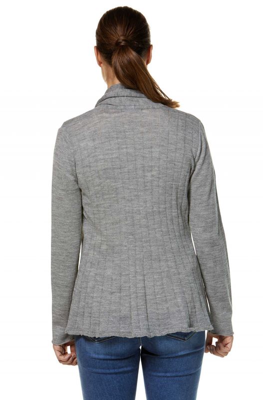 Alpakka cardigan, Penelope, sølvgrå