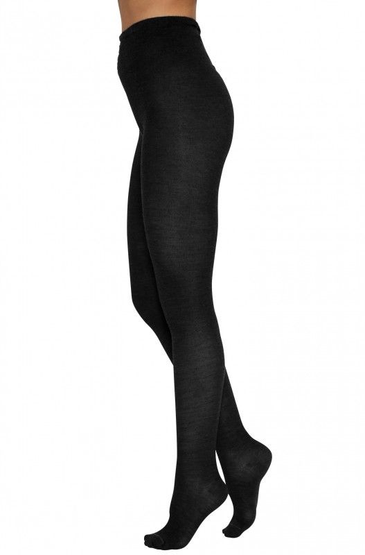 Alpakka strømpebukse, Thermo, Royal Alpakka. Sort