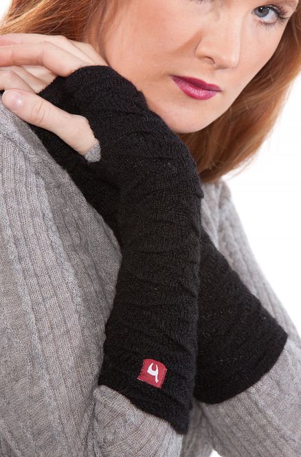 Hovedbilde Alpakka pulsvarmer, BIESEN, sort