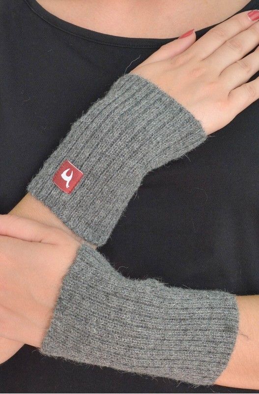 Alpakka pulsvarmer, RIPP, grå