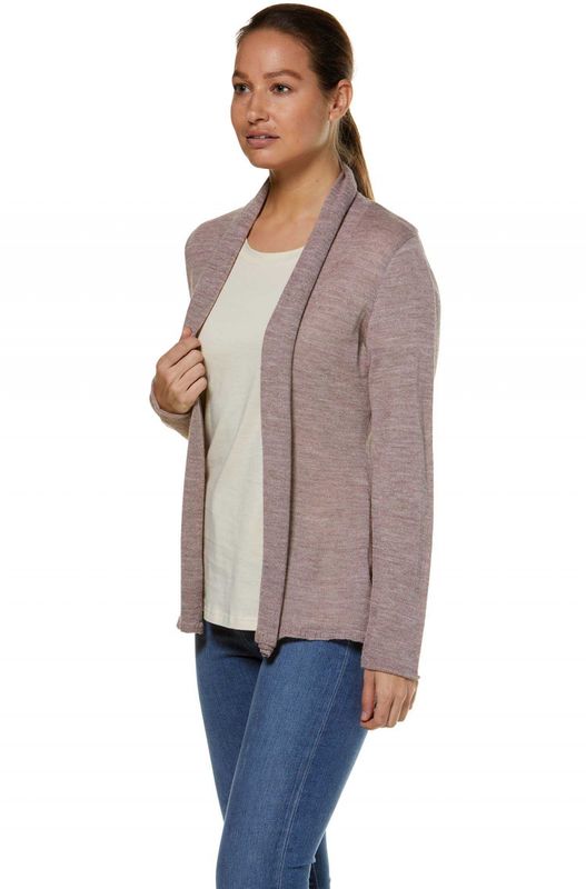 Alpakka cardigan, Penelope, grårosa