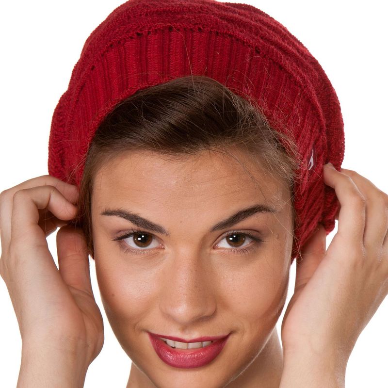 Alpakka lue, BIESEN Beret, purpur