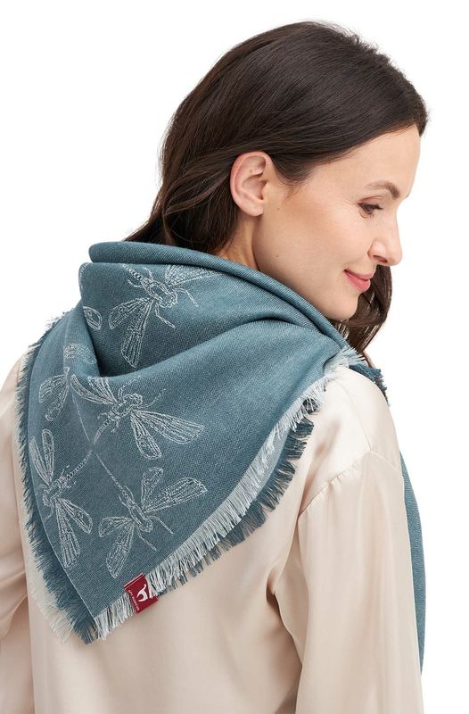 Alpakka skjerf, Libelle, petrol