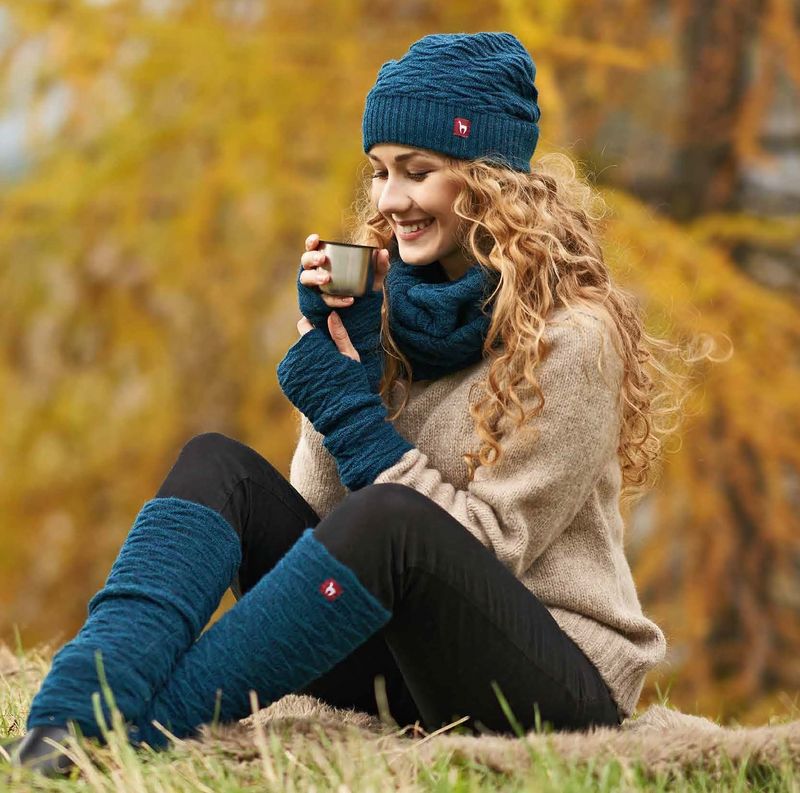 Biesen Lue + Pulsvarmer + Leggvarmer, petrol