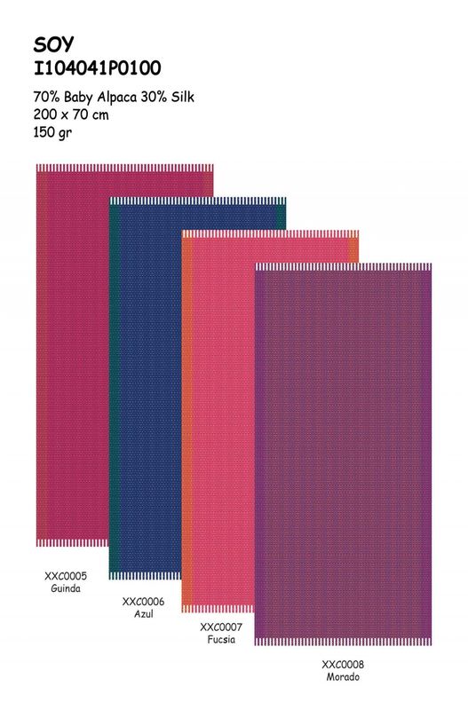 Alpakka skjerf, SOY, Lilla