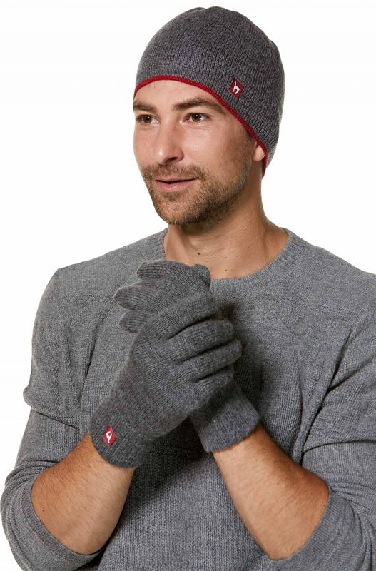 Alpakka hanske med innerfor, unisex, Sort