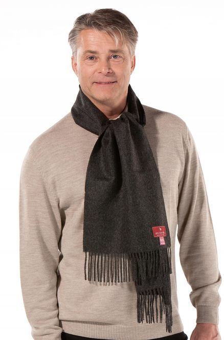 Hovedbilde Alpakka skjerf, UNI, Antrasitt