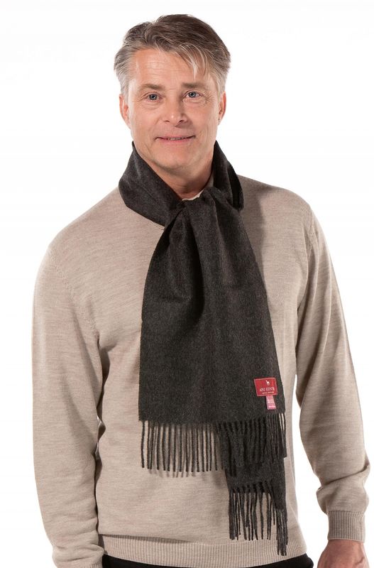 Alpakka skjerf, UNI, Antrasitt