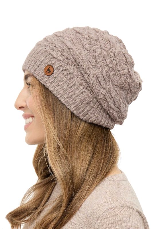 Alpakka lue, BIESEN Beret - Sand