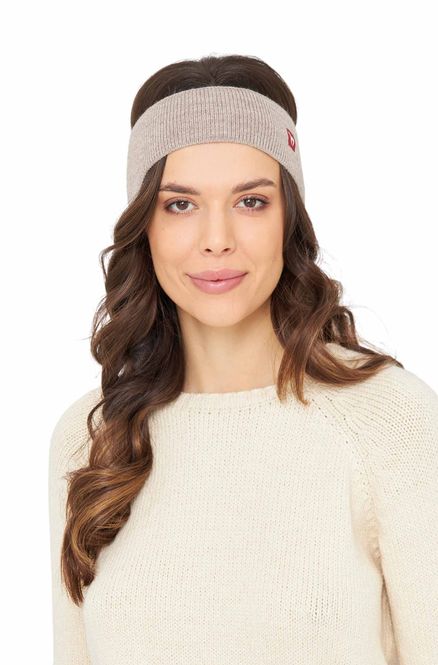 Main Image Alpaca Headband with Ear Warmers - Sand