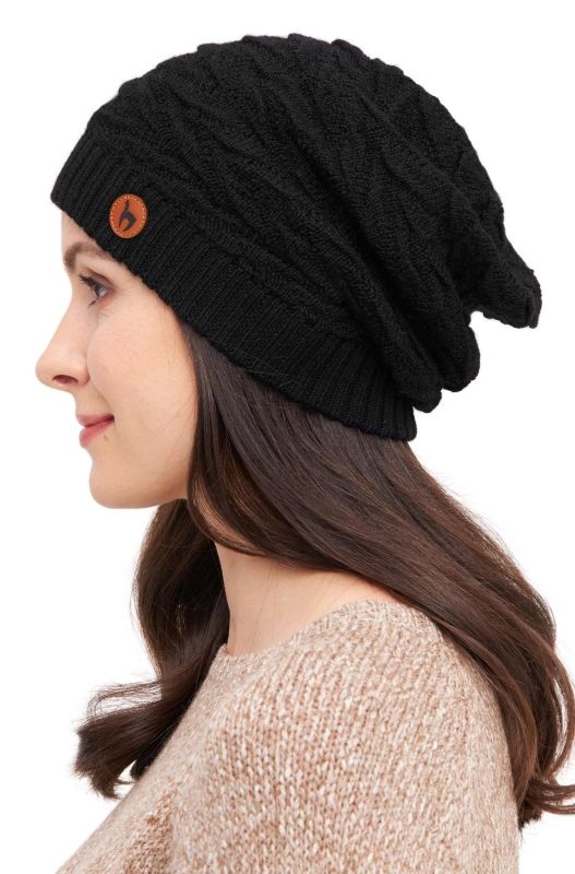 Alpakka lue, BIESEN Beret - Sort